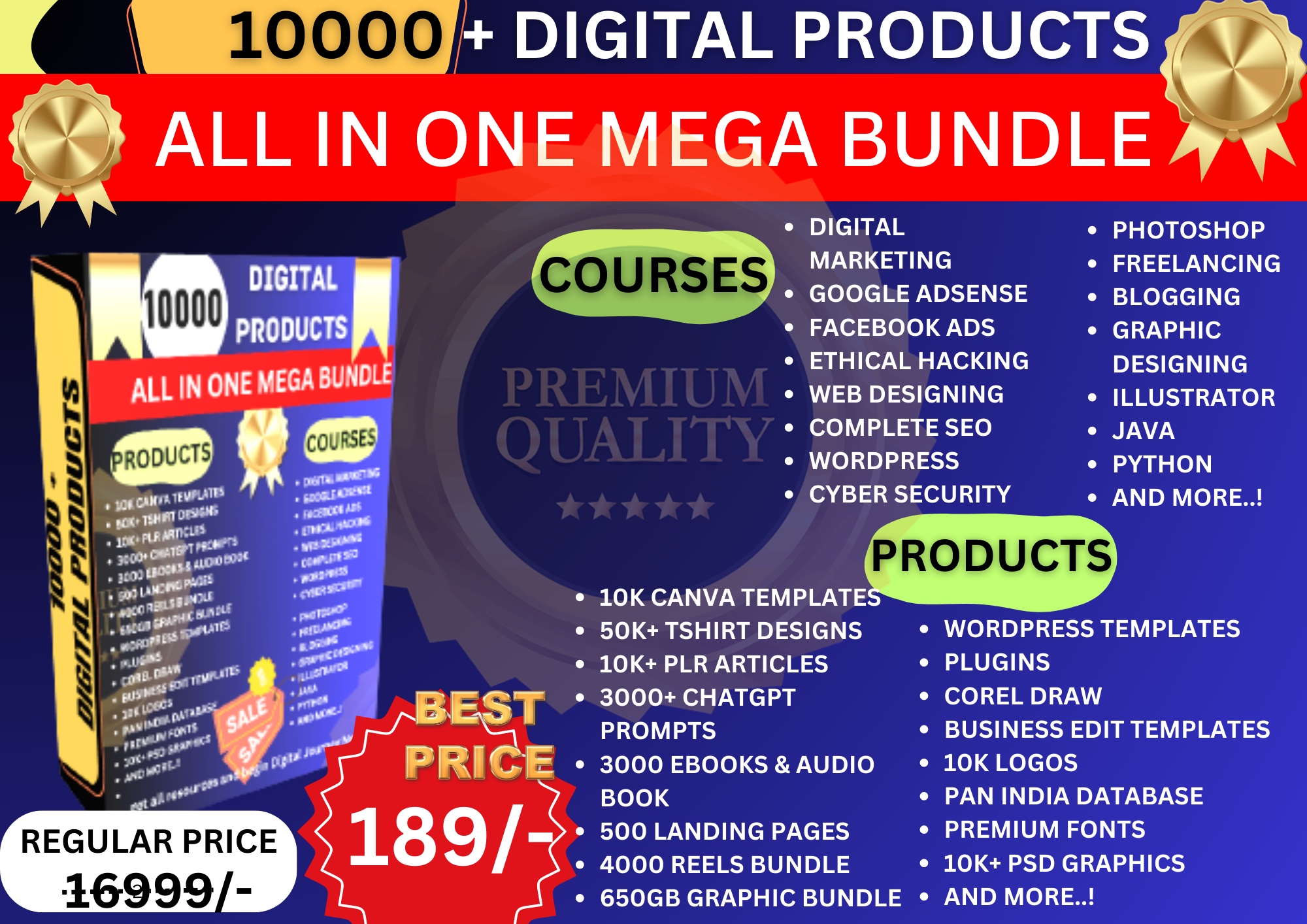 10000+ All IN ONE MEGA BUNDLE DIGITAL COURSES & PRODUCTS