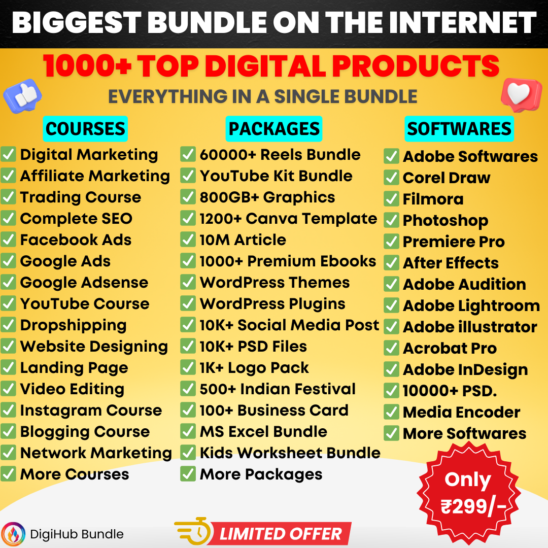 BIGGEST BUNDLE ON THE (ALL IN ONE MEGA BUNDLE)