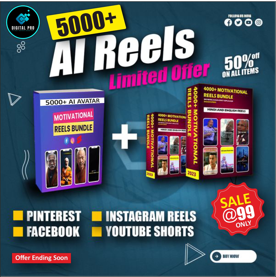 Get 5000+ Mega Reels Bundle with Exclusive Bonuses