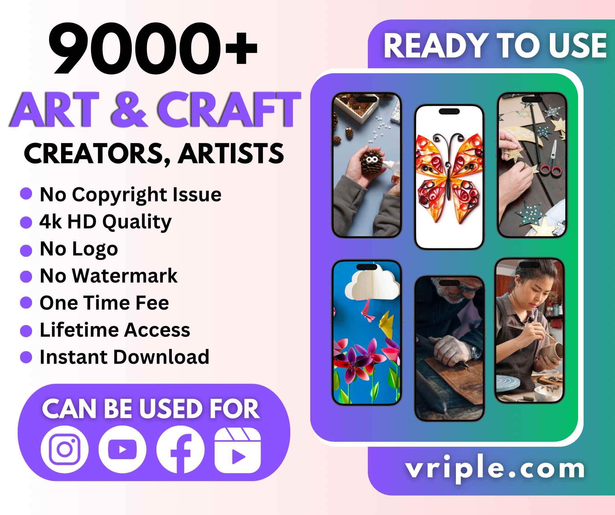 9000+ Arts & Craft Reels bundle