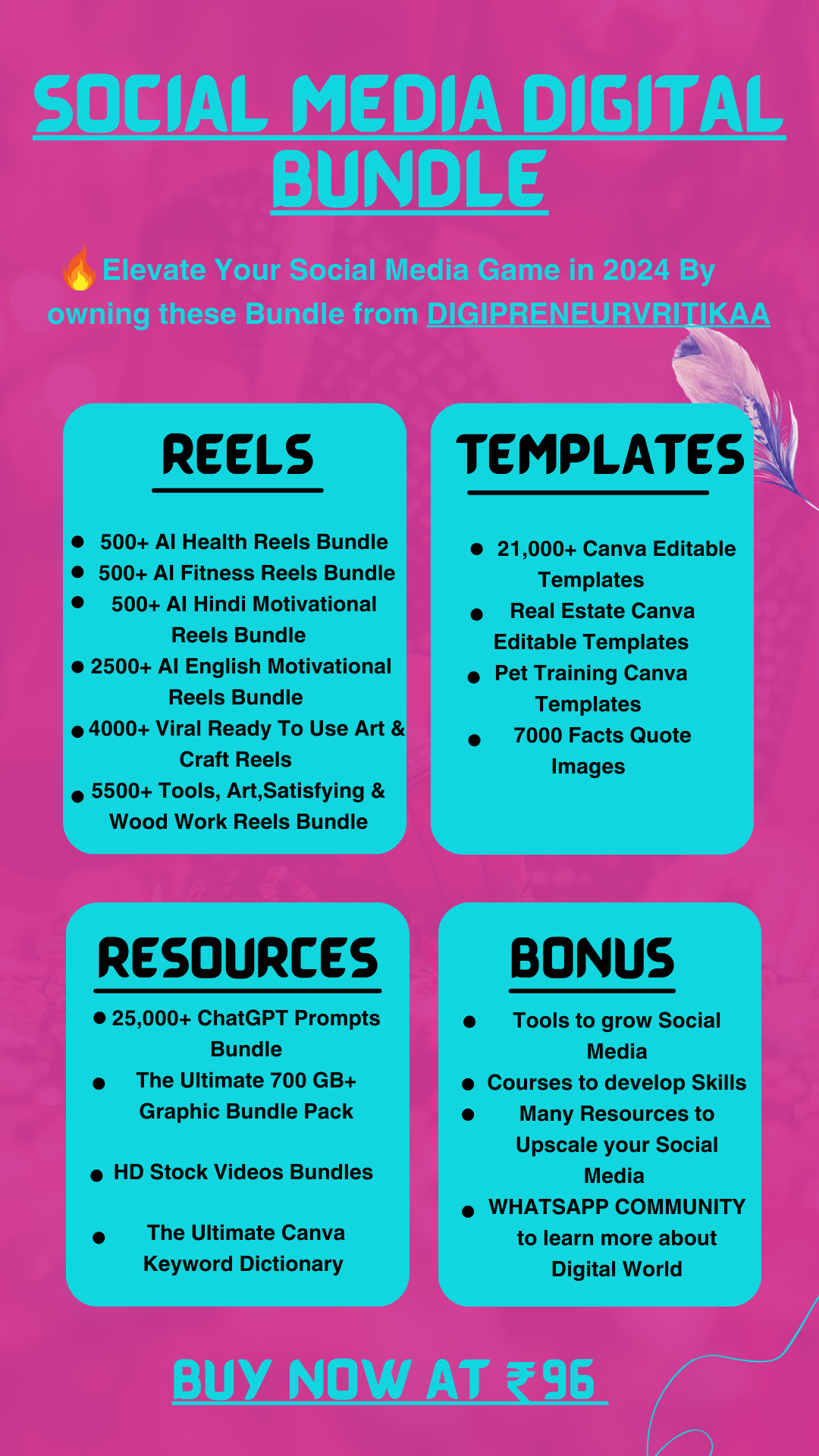 🔥 Social Media Digital Bundle + BONUSES