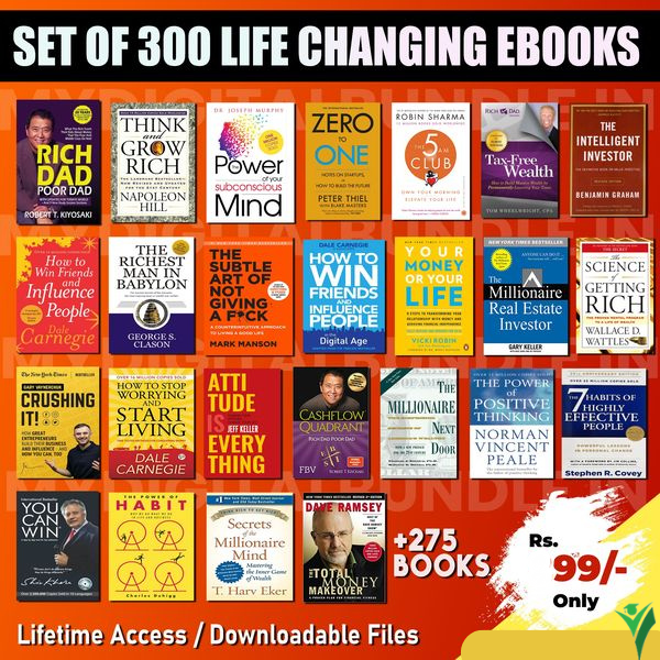 [2024 Edition] Set of 300 Life Transforming Books