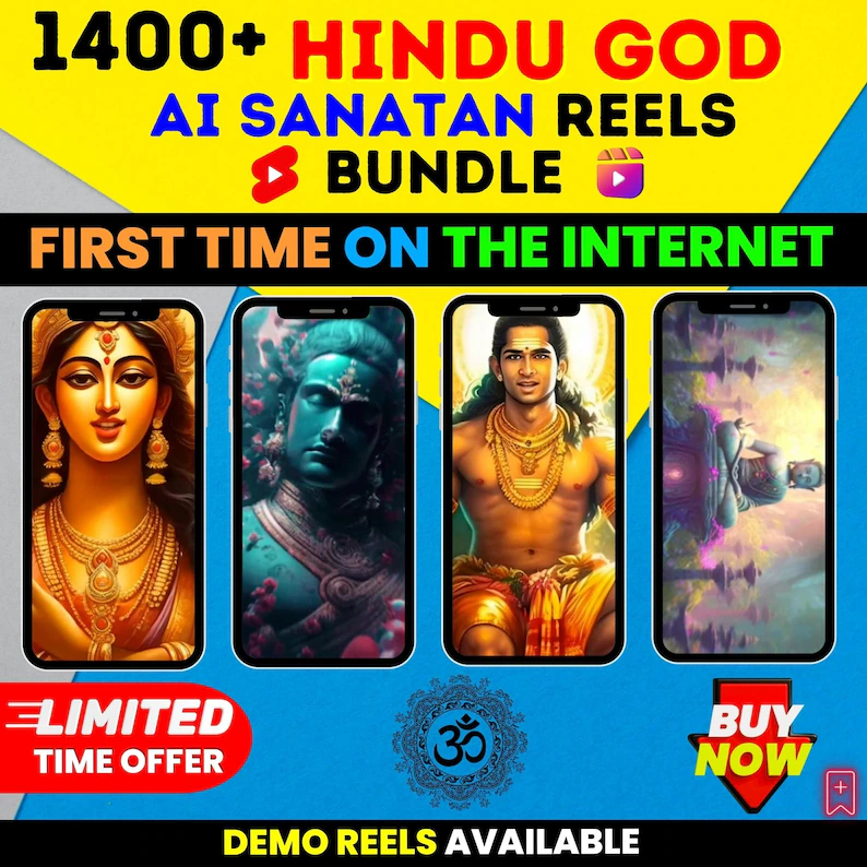 5000+ Hindu God Reels/Shorts Bundle